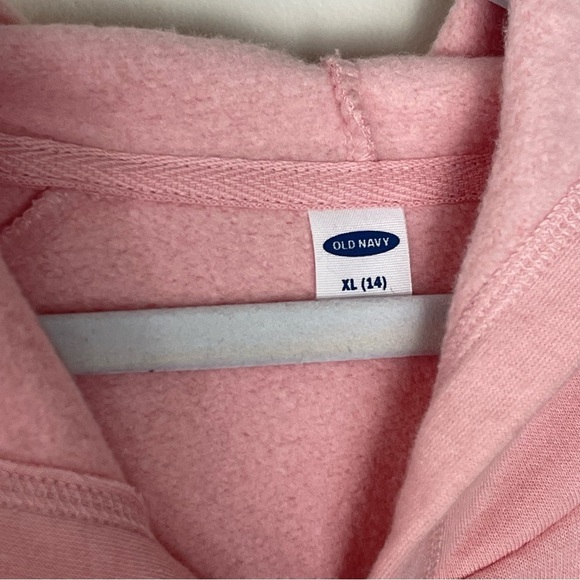 NWT Old Navy Pink Girl Zip Up Hoodie Size 14 - Picture 7 of 9